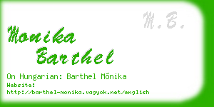 monika barthel business card