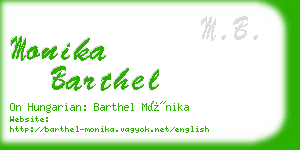 monika barthel business card